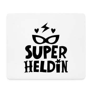 Superheldin - Mousepad (Querformat) - Weiß - Vorne