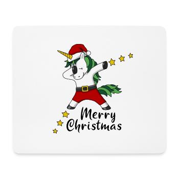 Merry Christmas Unicorn Christmas Gift - Mouse Pad (horizontal) - white - Front