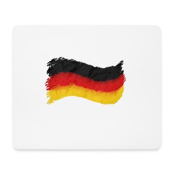Deutschland Flagge - Mousepad (Querformat) - Weiß - Vorne