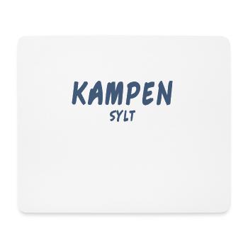 Kampen Sylt Lieblingsinsel Ort I love Ich liebe - Mousepad (Querformat) - Weiß - Vorne
