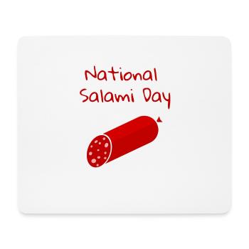 National salami day - Mouse Pad (horizontal) - white - Front