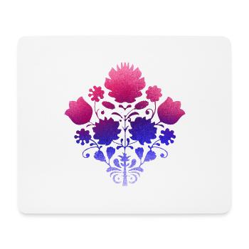 flowers,,floral, graffiti,painting, bouquet of flowers, - Mouse Pad (horizontal) - white - Front