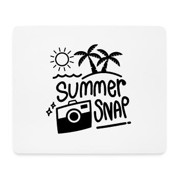 VACANCES D’ÉTÉ PHOTO INSTANTANÉ IMAGE SLOGAN MOTIF - Tapis de souris (format paysage) - blanc - Devant