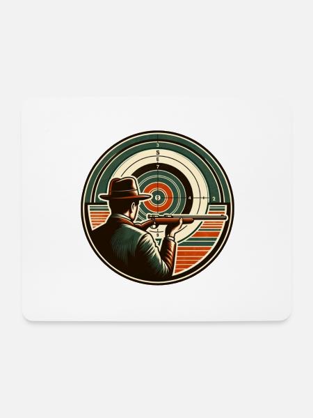 Schütze - Mousepad (Querformat) - Weiß