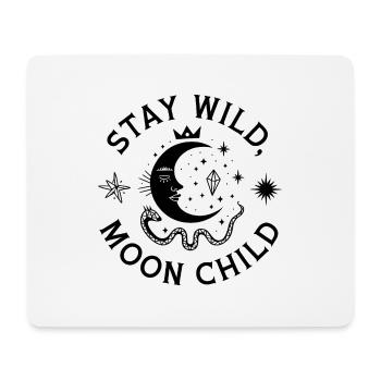 Stay Wild Moon Child - Astronomy Design - Tapis de souris (format paysage) - blanc - Devant