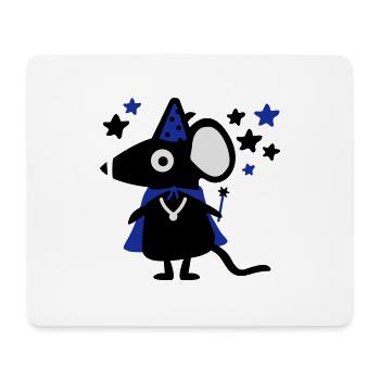 Souris Magicien - Magie rat - Tapis de souris (format paysage) - blanc - Devant