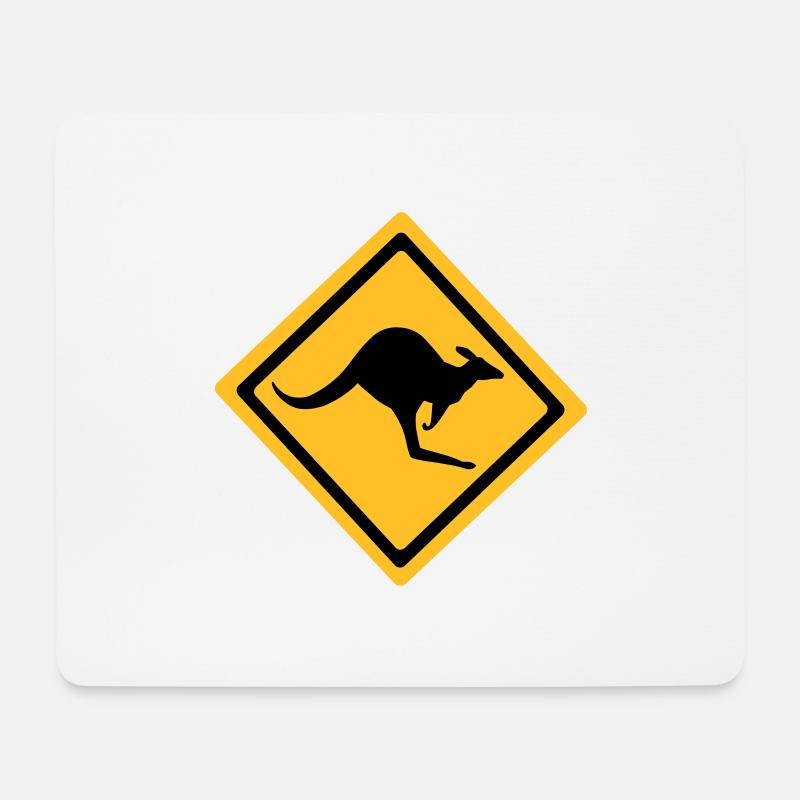 Australian Kangaroo Anmelden - Mousepad (Querformat) - Weiß