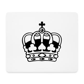 Couronne / Couronne - Tapis de souris (format paysage) - blanc - Devant
