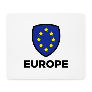 Le drapeau européen Union - Tapis de souris (format paysage) - blanc - Devant