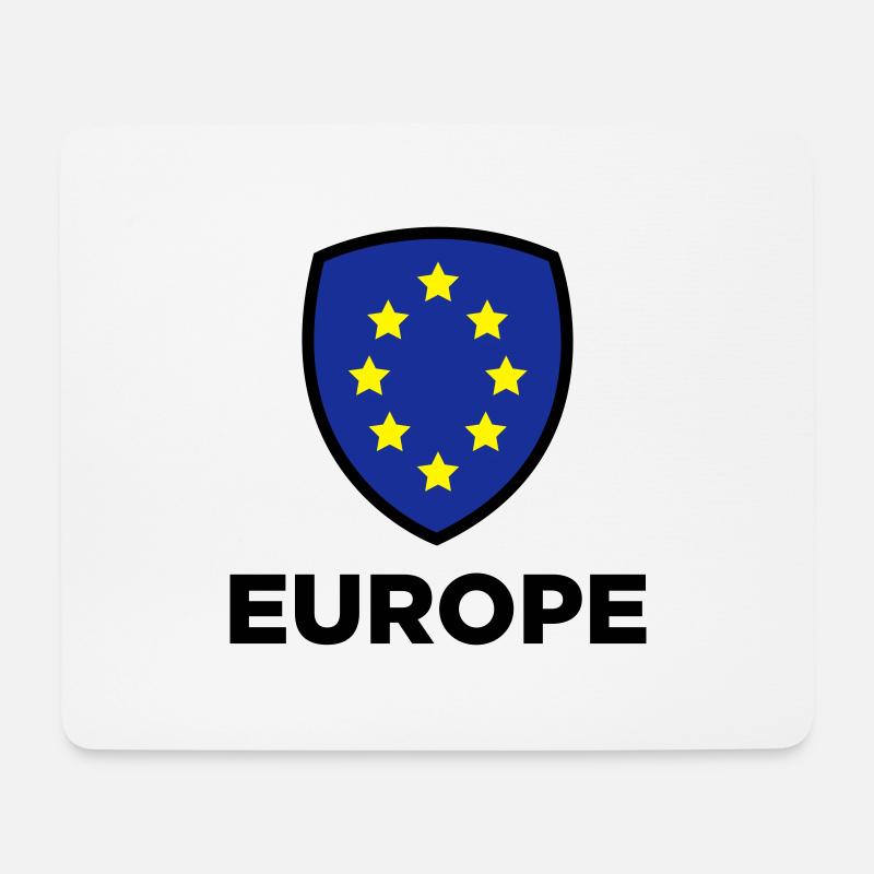 Die Unionsflagge von Europa - Mousepad (Querformat) - Weiß