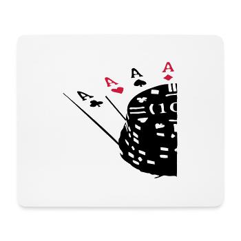 aces_2clr - Tapis de souris (format paysage) - blanc - Devant