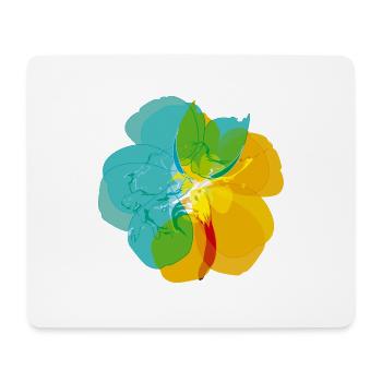 Farbrausch - Mousepad (Querformat) - Weiß - Vorne