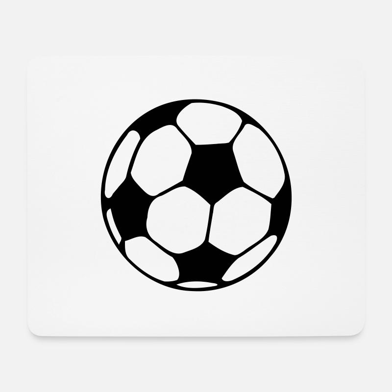 Fußball / Fussball - Mousepad (Querformat) - Weiß
