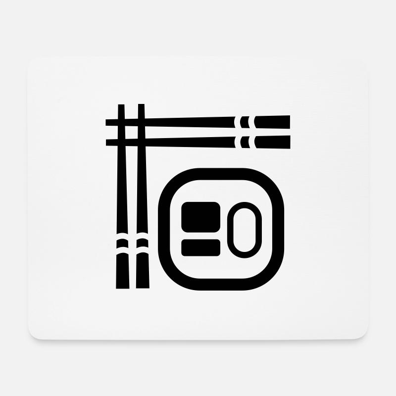 Sushi - Mousepad (Querformat) - Weiß