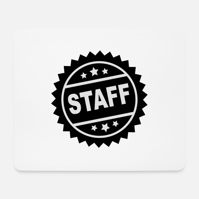 staff - Mousepad (Querformat) - Weiß