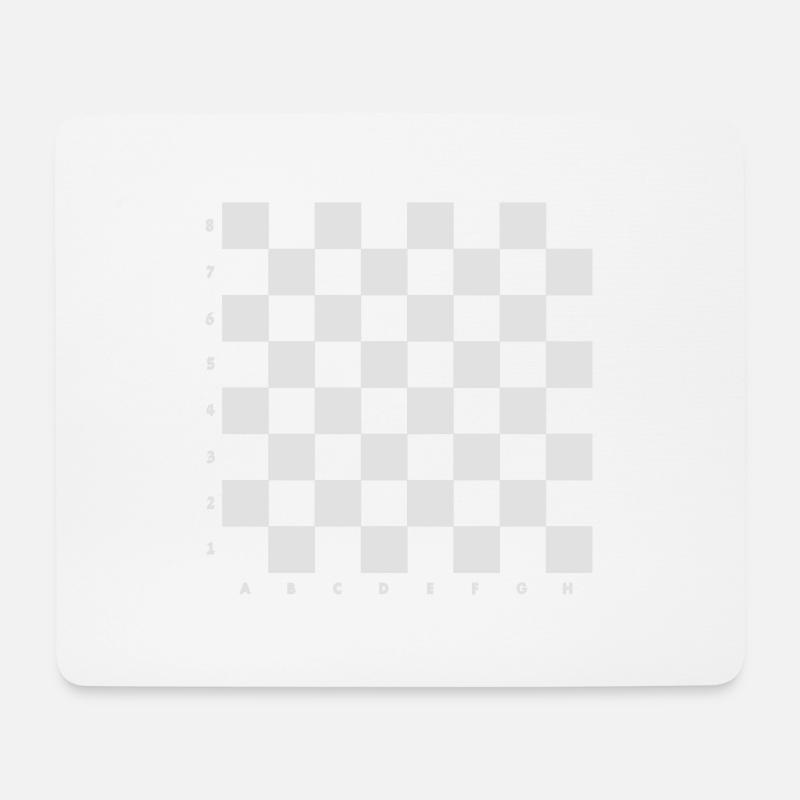 Schachbrett - Mousepad (Querformat) - Weiß