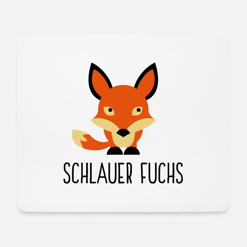 Ich bin ein schlauer Fuchs - Mousepad (Querformat) - Weiß