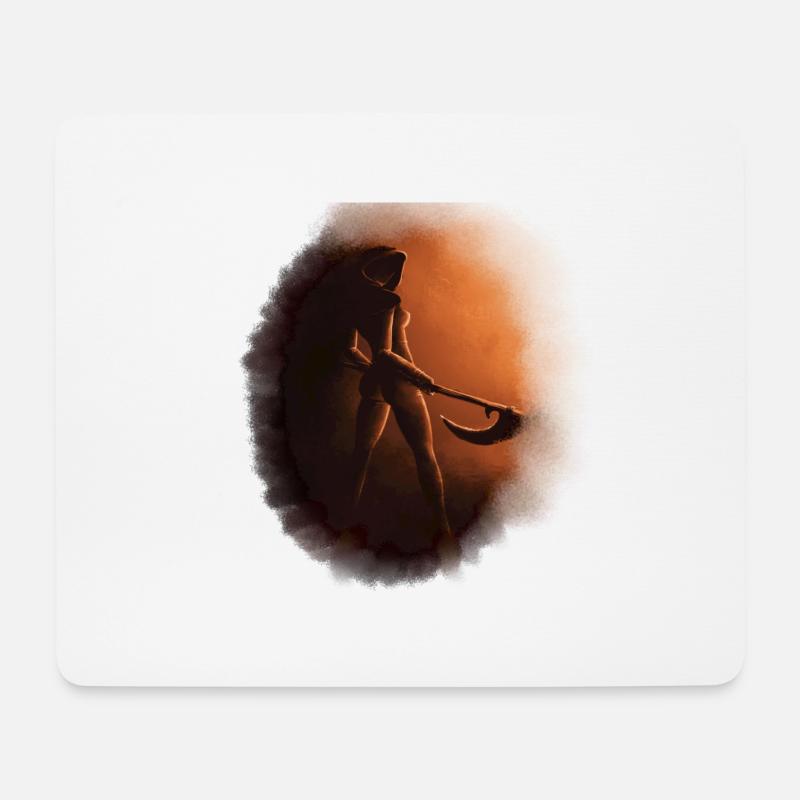 Tod Sensenfrau Gothic - Mousepad (Querformat) - Weiß