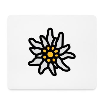 T-Shirt "Edelweiss" for , Dirndl, - Mouse Pad (horizontal) - white - Front