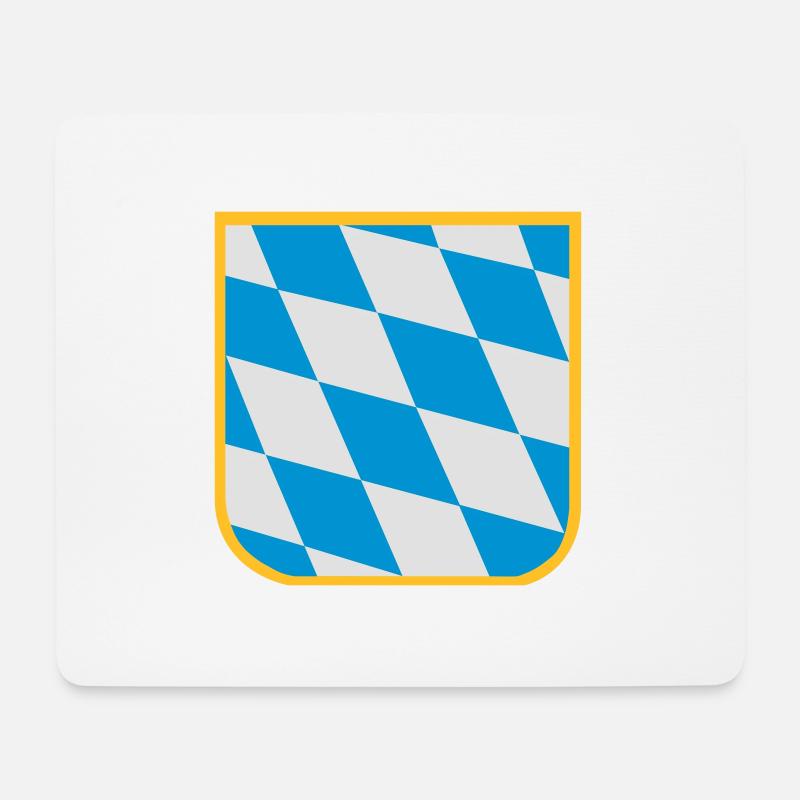 Bavaria - flag - Mouse Pad (horizontal) - white