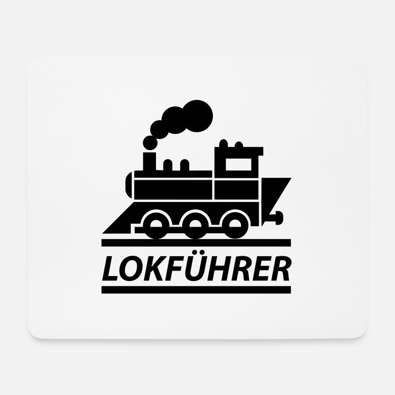 Lokführer - Mousepad (Querformat) - Weiß