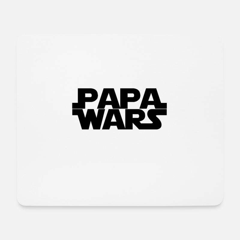 Papa wars - Mousepad (Querformat) - Weiß
