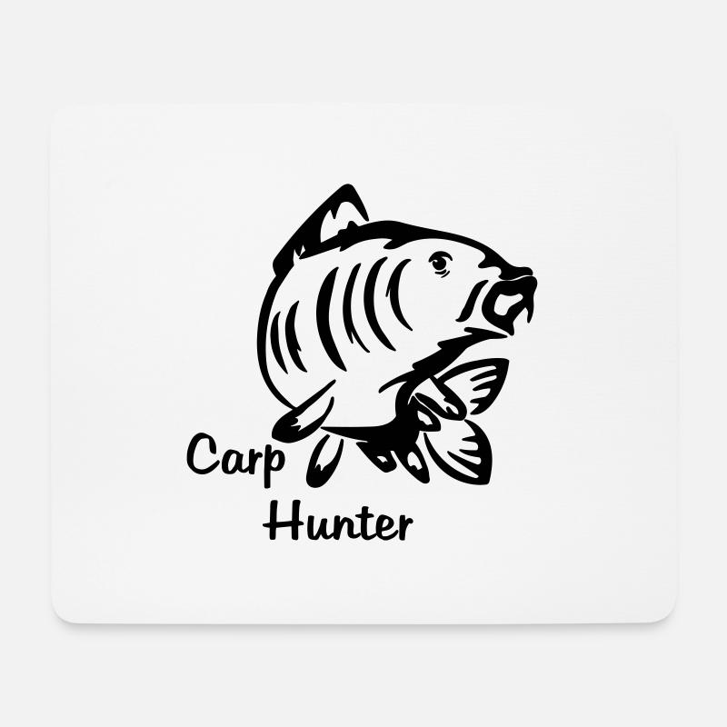 Carp Hunter - Mousepad (Querformat) - Weiß