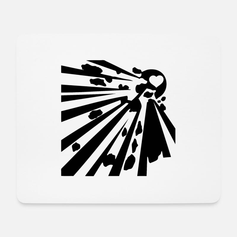 explosiver blak - Mousepad (Querformat) - Weiß