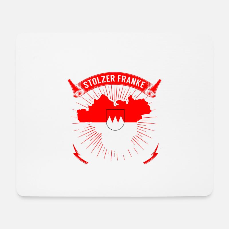 Ich bin stolzer Franke - Mousepad (Querformat) - Weiß
