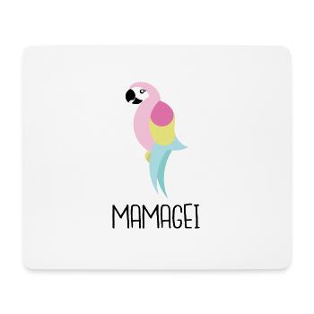Mamagei - Mousepad (Querformat) - Weiß - Vorne