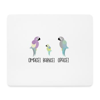 Ihr werdet Großeltern: Omagei und Opagei - Mousepad (Querformat) - Weiß - Vorne