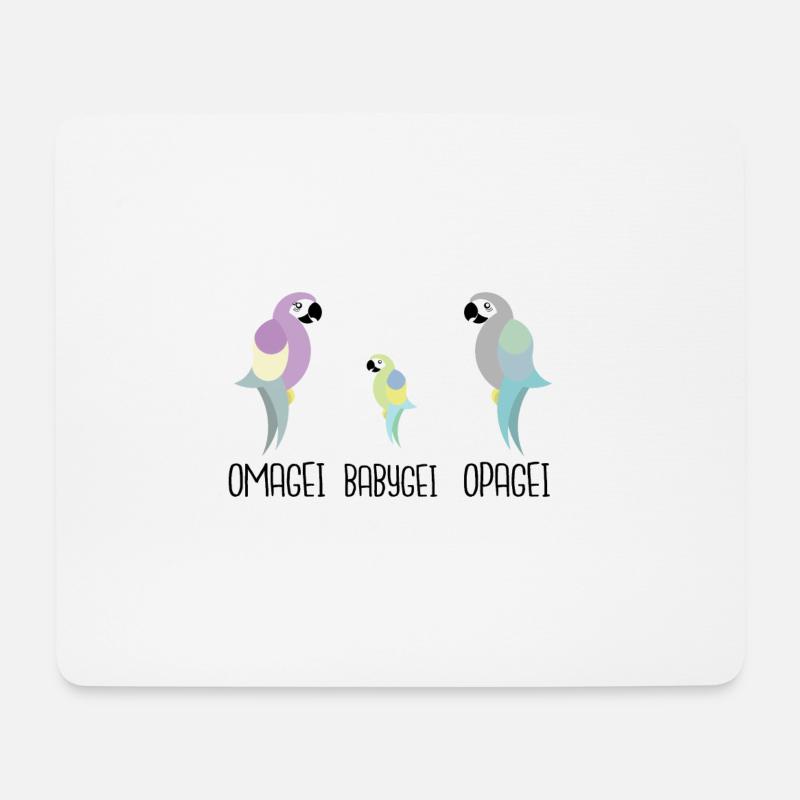 Ihr werdet Großeltern: Omagei und Opagei - Mousepad (Querformat) - Weiß