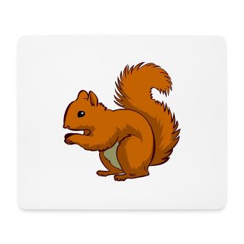 Ecki das Eichhörnchen - Mousepad (Querformat) - Weiß - Vorne