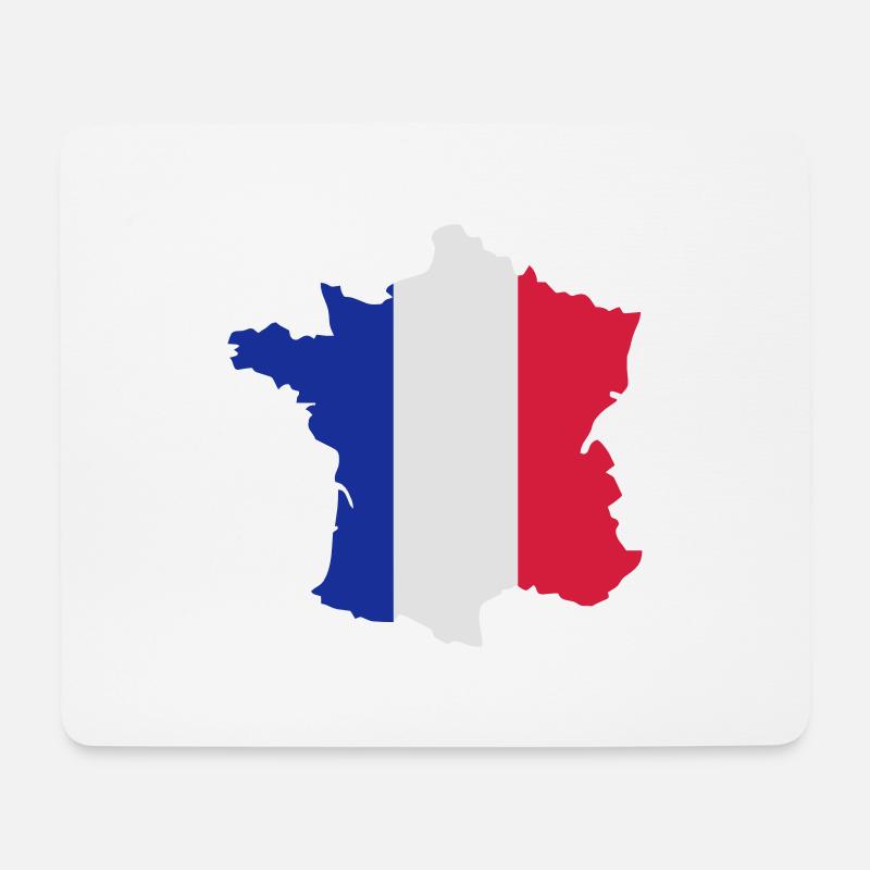 France - Mousepad (Querformat) - Weiß