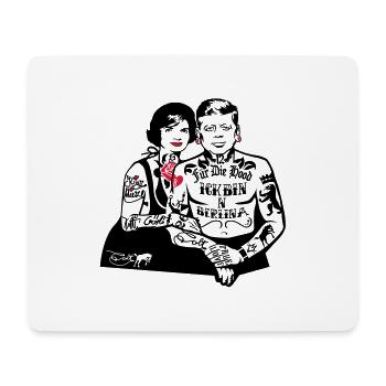 For The Hood - Berlin (for light backgrounds) - Mouse Pad (horizontal) - white - Front