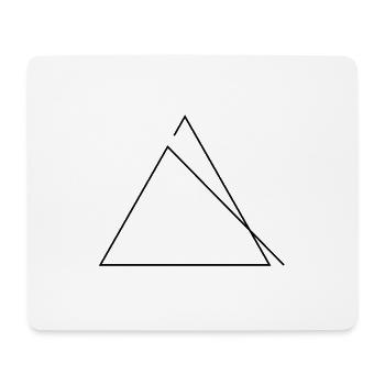 Triangle line - Mouse Pad (horizontal) - white - Front