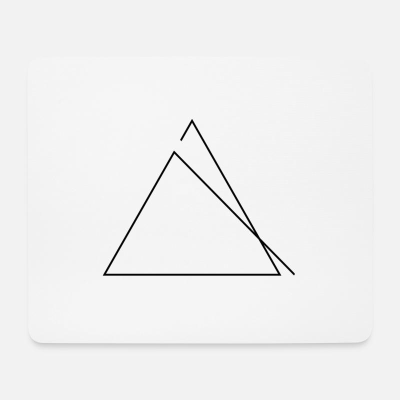 Triangle line - Mouse Pad (horizontal) - white