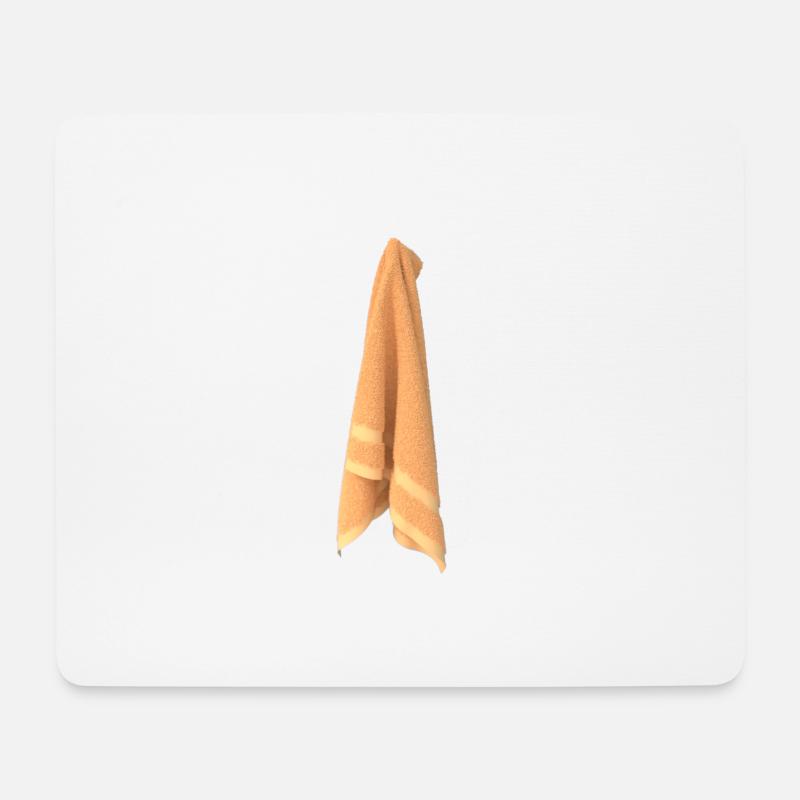 Handtuch - Mousepad (Querformat) - Weiß