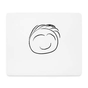Face - Laughter - - Emoticon - Mouse Pad (horizontal) - white - Front