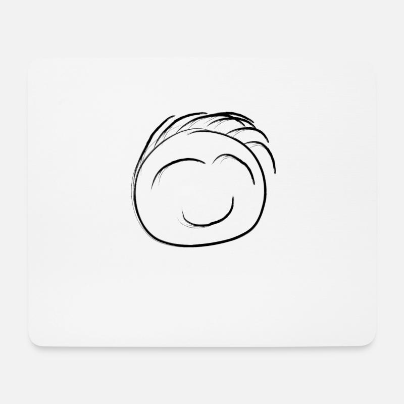 Gesicht - Lachen - Smiley - Emoticon - Mousepad (Querformat) - Weiß
