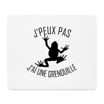Ich kann keinen Frosch haben - Mousepad (Querformat) - Weiß - Vorne