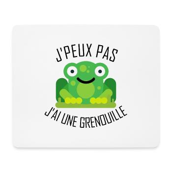 Ich kann keinen Frosch haben - Mousepad (Querformat) - Weiß - Vorne