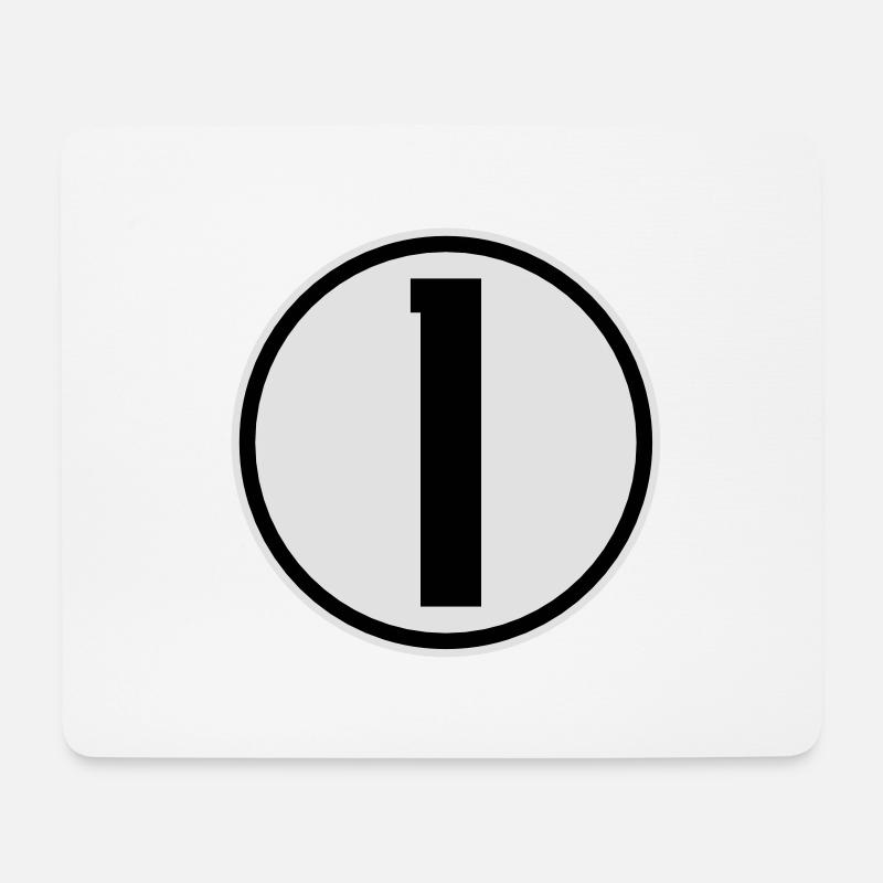 1 - Mousepad (Querformat) - Weiß