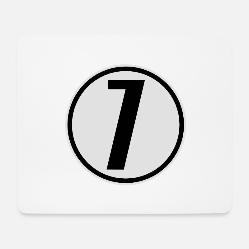 7 - Mousepad (Querformat) - Weiß