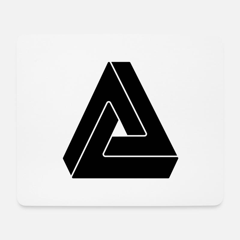 Geek - Mousepad (Querformat) - Weiß