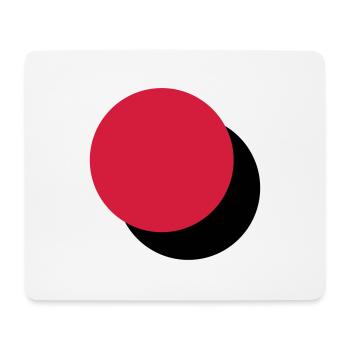 Zwei berührende Kreise - Mousepad (Querformat) - Weiß - Vorne