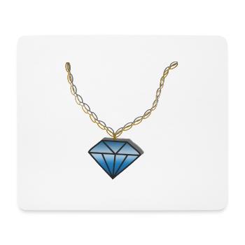 Kette Diamant - Mousepad (Querformat) - Weiß - Vorne