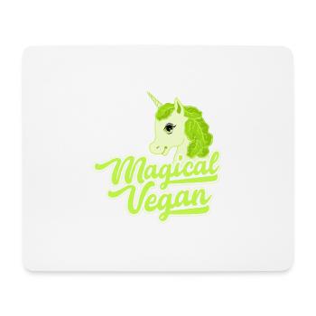 Magical Vegan Gift Vegan Vegetarian Unicorn - Mouse Pad (horizontal) - white - Front