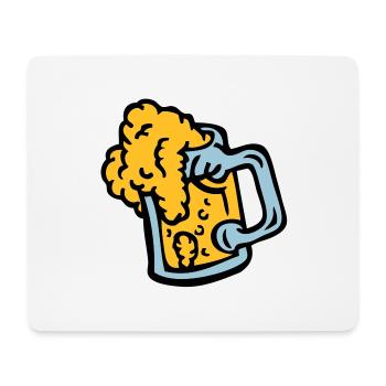 alcohol beer beer glass aperture 409 - Mouse Pad (horizontal) - white - Front