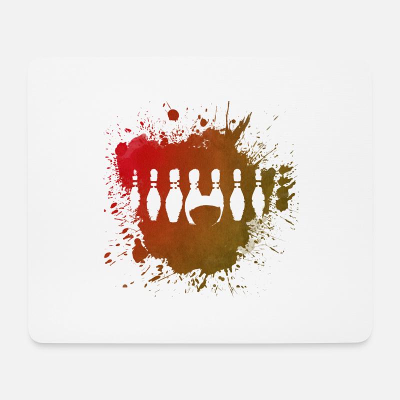 Bowling Bowling Sport Hobby Idée cadeau Love - Tapis de souris (format paysage) - blanc